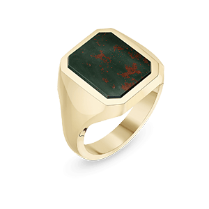 Stone Set Portrait Signet Ring