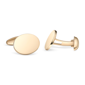 18ct Yellow Gold Cufflinks, Swivel Back
